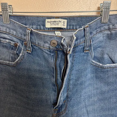 Abercrombie & Fitch  Women Jeans The Ankle Straight Ultra High Rise Curve Love 27