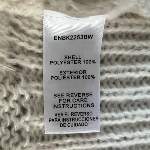 En Creme Flower Button Ivory Cardigan Knit Ballon Sleeve Cottagecore Sweater Size M