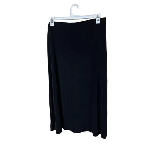 Briggs New York Y2K Black Button Front Maxi Length Skirt Petite