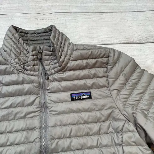 Patagonia  Women Down Shirt Lightweight Puffer Jacket Feather Grey Size Small