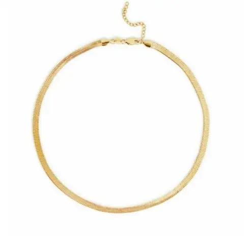 Jennifer Zeuner | Hamilton 14K Gold Vermeil Herringbone Necklace - NWT | $187