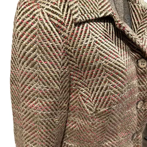 Sigrid Olsen Vintage  Tweed Blazer Button Down Jacket Blazer Women’s Size 8