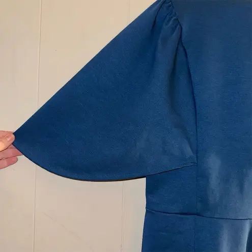 Grace Karin Women's 2XL Blue Flutter Sleeve Party Dress