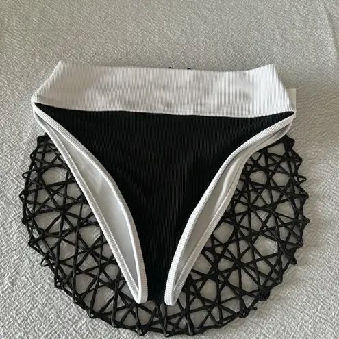 Beach Riot Emmy Colorblock High Waist Bikini Bottoms, Size X-Small, $98