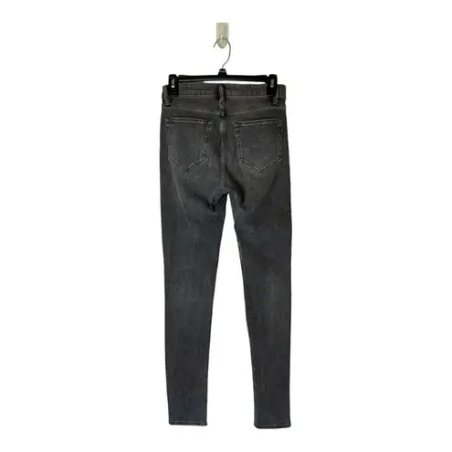 All Saints Jeans Women 27 Gray Washed Black Grace Slashed Distressed Skinny