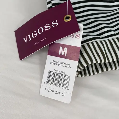 Vigoss  Striped Two Piece Bikini Swimsuit New with tags Size Medium