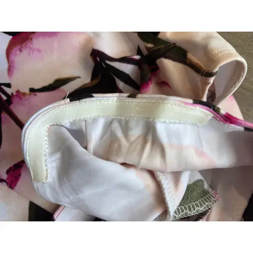 Le chateau Le Château Off Shoulder Top – Pink Watercolor Floral XS