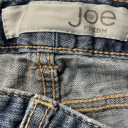 Joe Fresh Women's Mid Rise Skinny Jeans Size 12 Medium Wash Blue Denim