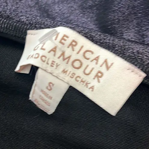 Badgley Mischka American Glamour by Black Long Sleeve Embellished Top SMALL