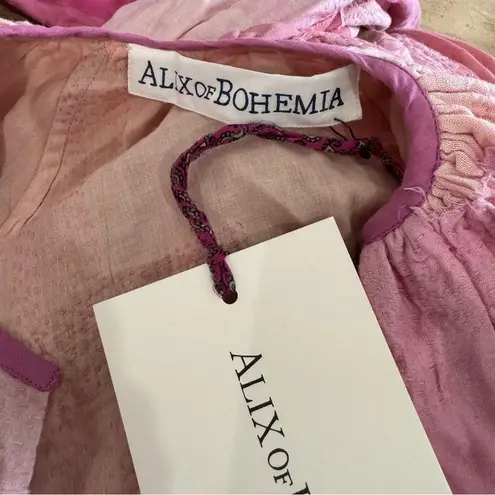 ALIX OF BOHEMIA Celeste Pink Sky Sari Dress