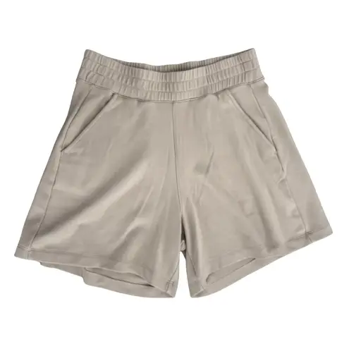 AYR  TV Shorts Beige Medium High-Rise Sweat Short Casual Loungewear thumbnail 3