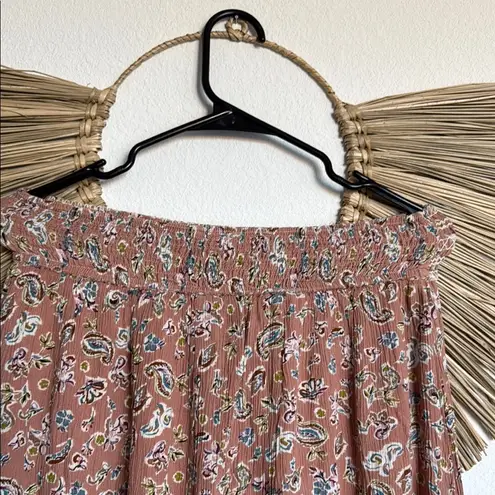 Prómesa Promesa Pink A-line Midi Skirt with Tie Front