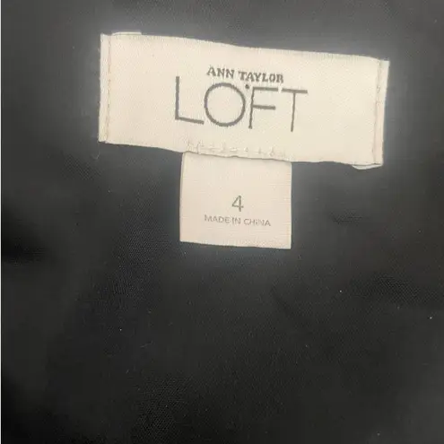 Ann Taylor LOFT Strapless Black Gold Brocade Mini Dress 4 Formal Whimsy Fairy