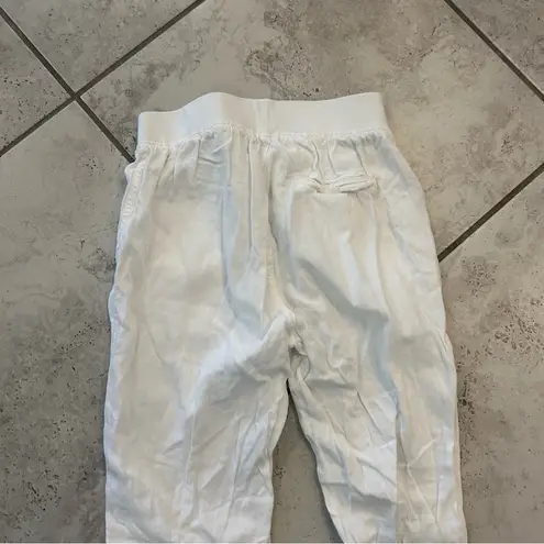 Faherty  White Jogger Pants SMALL - Image 5