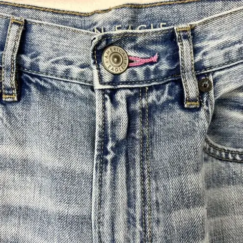 American Eagle   Cropped Wide Leg Jeans Womens Size 6 Baggy‎ 90s High Rise Y2K