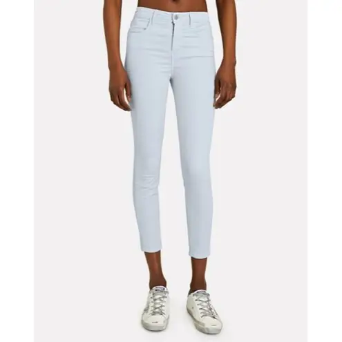 L'Agence Light Blue Margot Skinny High-Rise Bridgewater Cropped Jeans Size 25