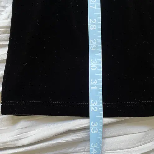 Candy Rocket 90s Black Velvet Dress with Blue Glitter Details