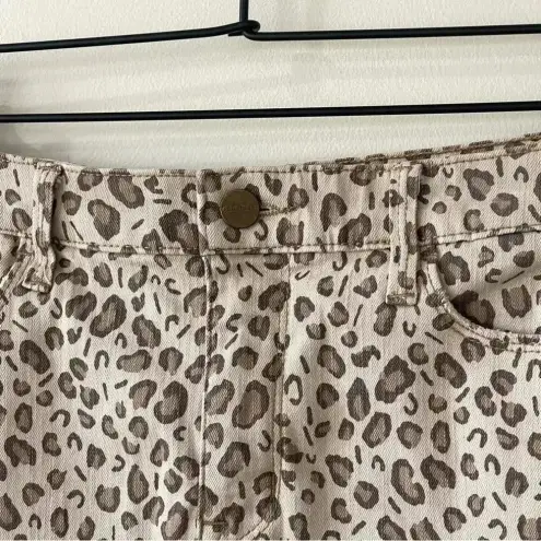 Sanctuary  Denim Simone Leopard Print Mini Skirt Size 29 EUC