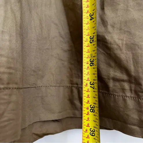 J.Crew  Sleeveless Tan Button Up Dress tiered pockets 4 - Image 6