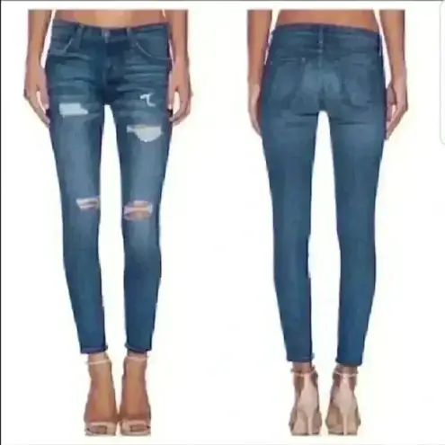 Current/Elliott  the stiletto benett destroy ripped skinny jeans in size 27