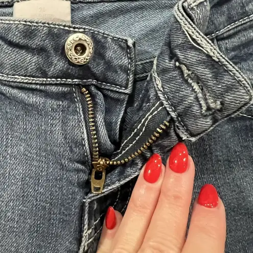 BDG  UO Size 26 Skinny Stretch Jeans Low Rise Waist Blue Denim Women’s Long 33”