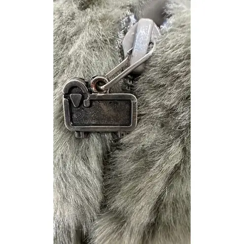 Woolrich VTG  Womens Plush Grey "Tumbleweed Leaves" Jacket Hooded Sz S