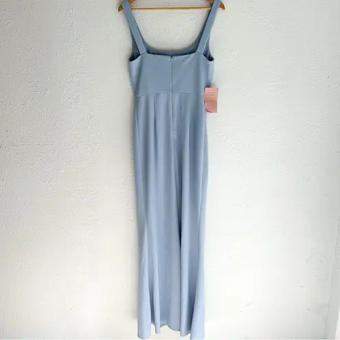 BHLDN  Adena Maxi Square Neck Dress Dusty Blue Sz 6 NWT