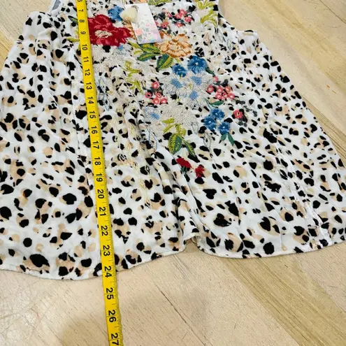 Johnny Was silk blend Velvet Swing Tank Top Boho NEW