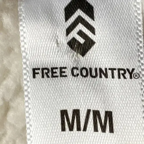 Free Country NWT LUXE+FLEECE WO SIZE MEDIUM GRAY PLAID SOFT FLEECE FUR LINED