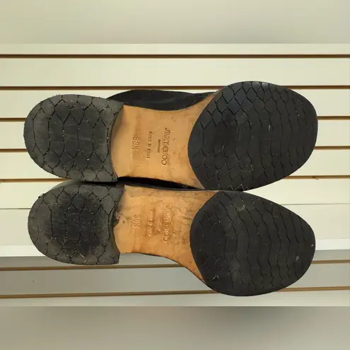 Jimmy Choo Doreen Rugged Suede Knee High Zipper Detail Boots Black 38.5/8.5