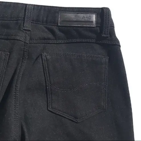 A+G Basic Black Fleece Lined Skinny Jeans Size 25