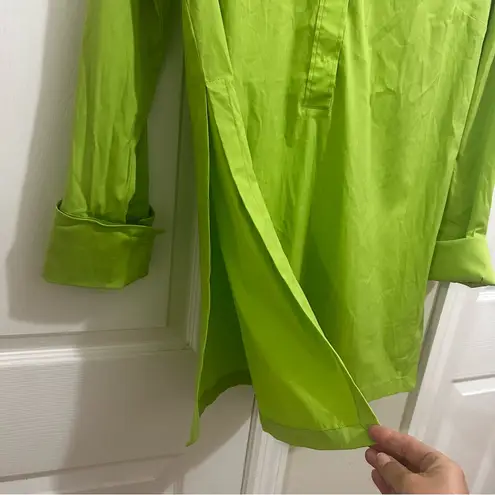 Dolce & Gabbana Lime Green Tunic Top or Swimsuit Coverup Vintage Size 10