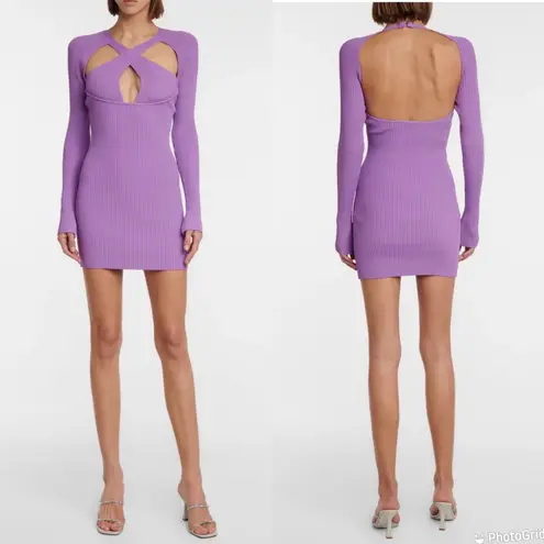 NWT David Koma Cutout Ribbed Stretch