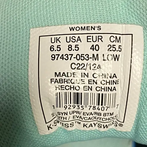 K-Swiss Tubes Athletic Shoes in Gray and Teal Size 8.5