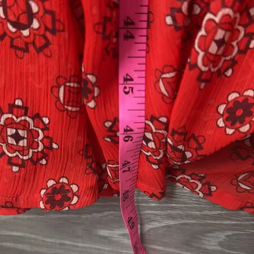 MARISSA WEBB Seraphina Print Dress 6 Red