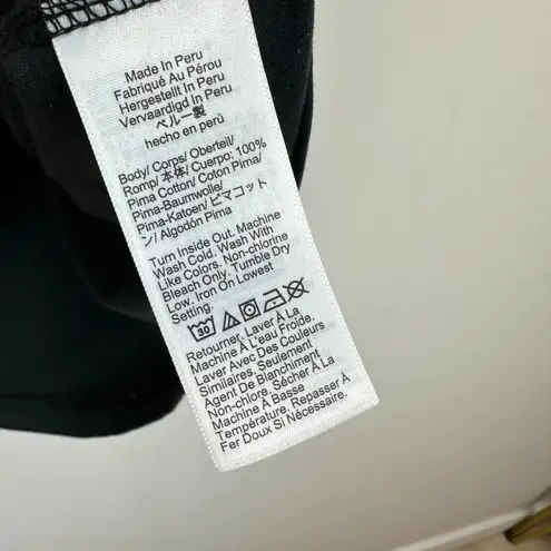 J.Crew  Pima Cotton Scoopneck Tank Top Coal Black Casual Classic Basic 2X NWT