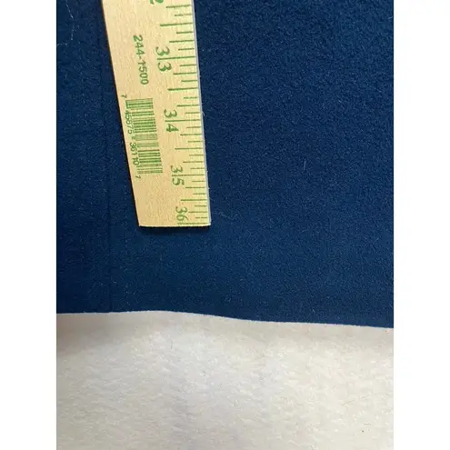 VIA SPIGA Women Double Breasted Wool Blend Navy Blue Long Coat Size 12