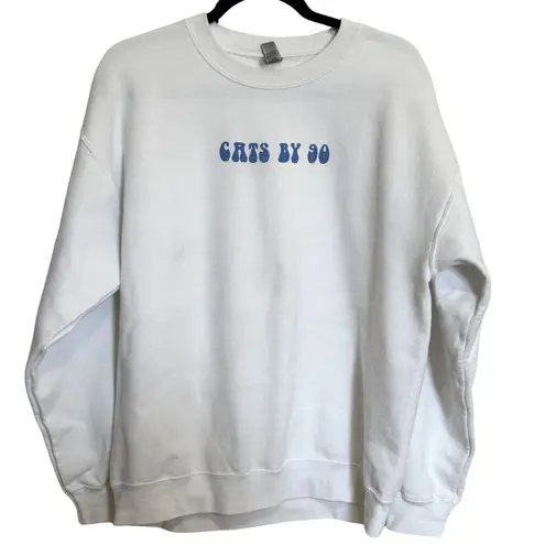 Barstool Sports Kentucky “Cat’s by 90” Crewneck Sweatshirt White Large