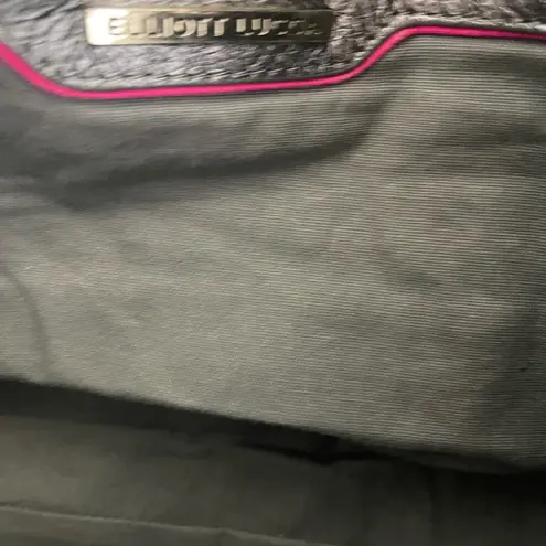 Elliot Luca Elliott Luca Silver Pewter Metallic Leather Drawstring Large Bucket Bag