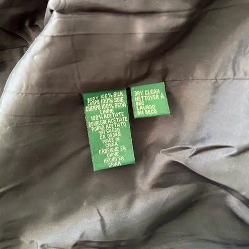 Lauren Ralph Lauren silk dark blue pinstriped suit jacket size 8