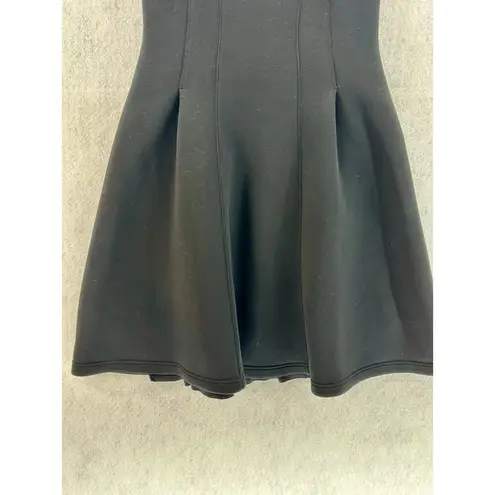 Maeve by Anthropologie Small Fit Flare Debutante Dress Scuba Neoprene Black