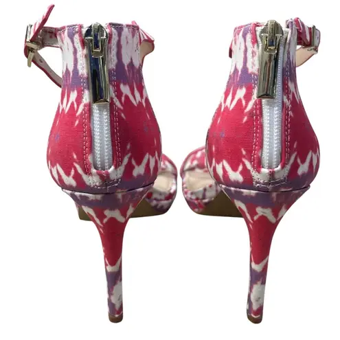 Kelly & Katie Litton Strappy Heel Sandals Pink Purple Size 7 Zip Platform - Image 5