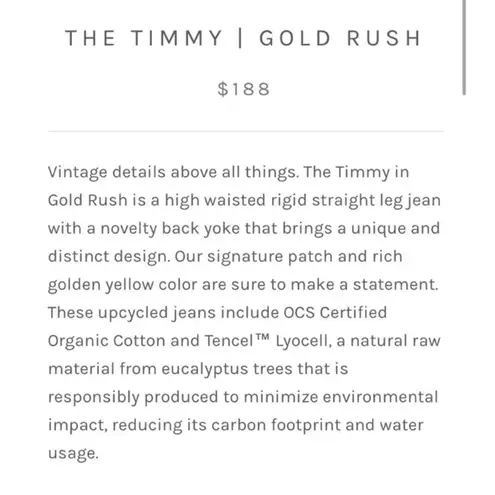 BOYISH Straight Ankle Jean Women 26 Gold Rust High Rise Cottage Classic City NWT