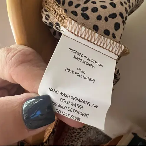 Petal and Pup  spotted ruffle tier midi dress womens SIZE 8 pockets Dalmatian print