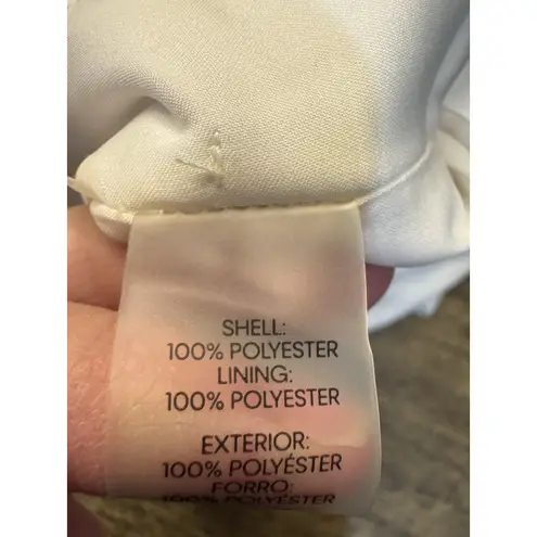 Karl Lagerfeld PARIS Women's White Pleated Wide-Leg Pants Size 6