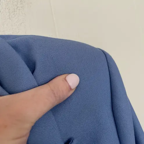 Endless Rose Periwinkle Blue Blazer Jacket One Button Shoulder Pads ~ Size M