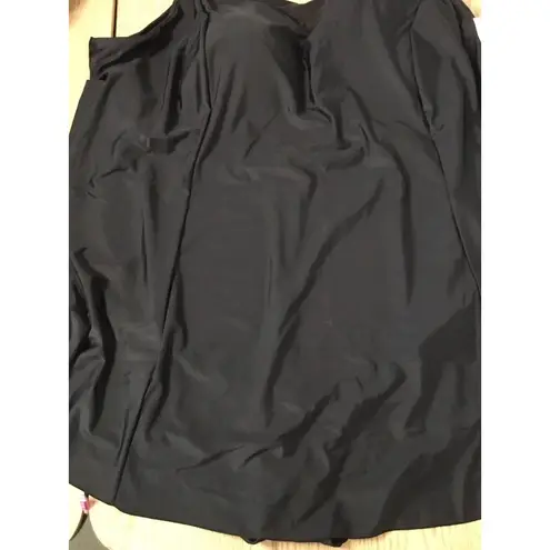 New Women’s Swimsuits For All Swimsuit Mesh Dress Shelf Bra Black Size 34