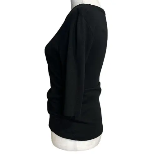 Michael Stars Michael Star OS black cotton blend mid length sleeve top NWOT w/ stretch