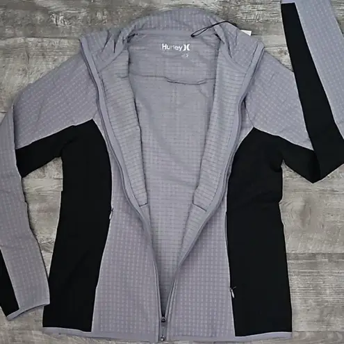Hurley Womens Coat Mock Neck Trial Jacket  Grey Size Small NWT