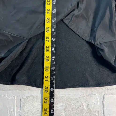 SUN KIM Tunic Top Womens Medium Black Lagenlook Asymmetrical Mixed Media Grommet